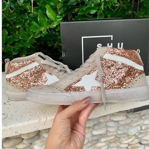 SHU SHOP - RINA ROSE GOLD SNEAKERS